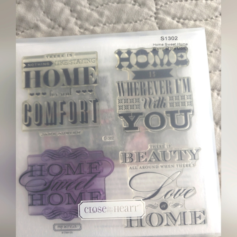 Cling stamp set Home Sweet Home CTMH/Stampin Up